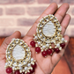 Chaaya beady maroon studs