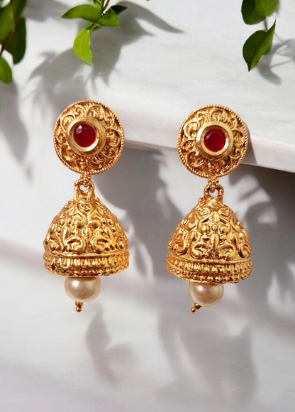 Mira bliss antique gold plated mangalsutra set