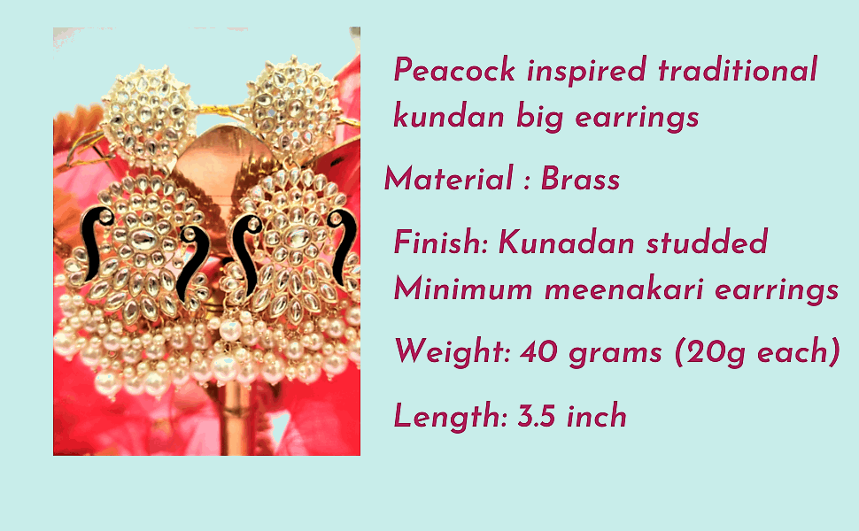 Neera kundan earrings