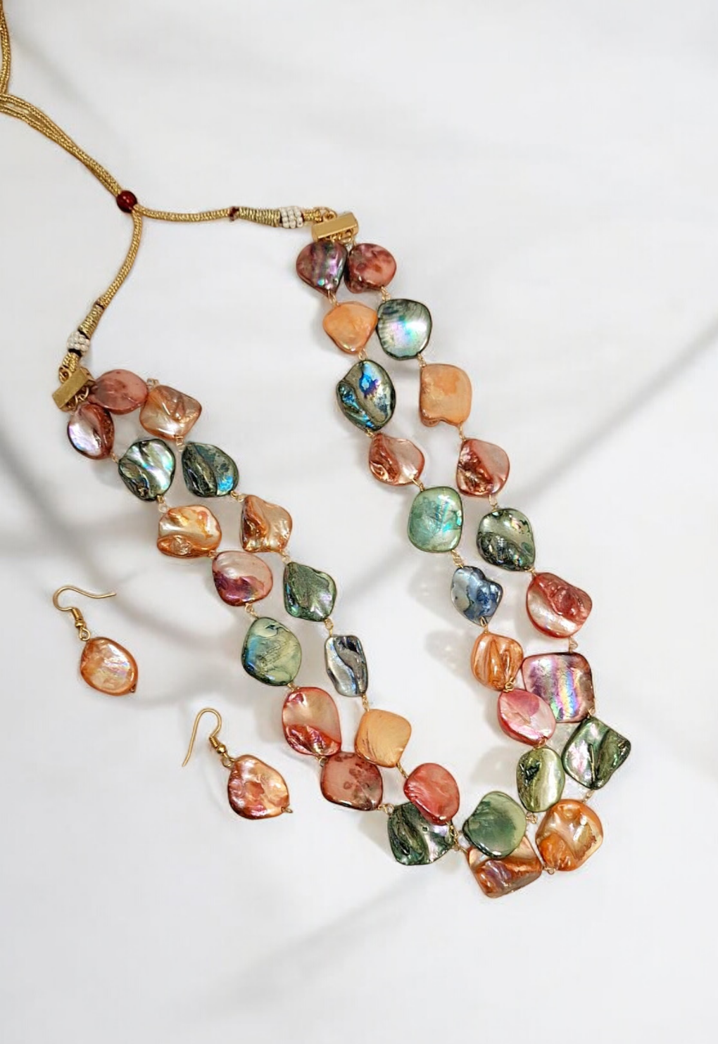 Niya Multi-color Mother of Pearl Necklace