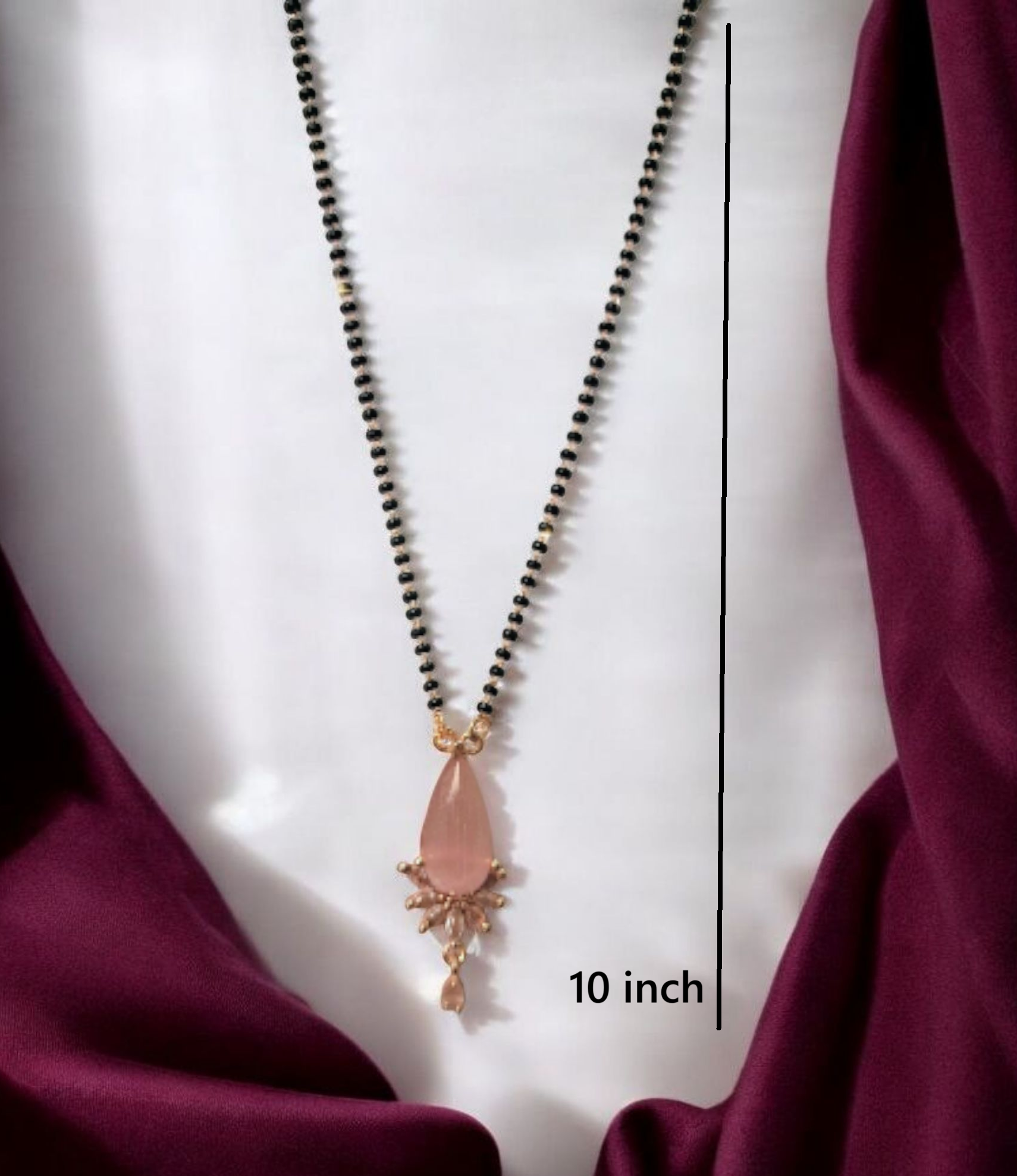 Padmaja Rose Short Modern Mangaslutra I Minimal Daily Wear