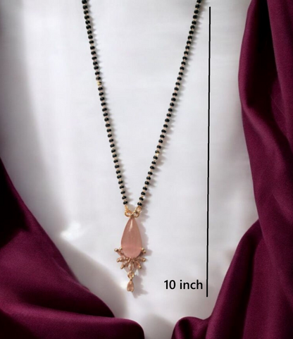 Padmaja Rose Short Modern Mangaslutra I Minimal Daily Wear