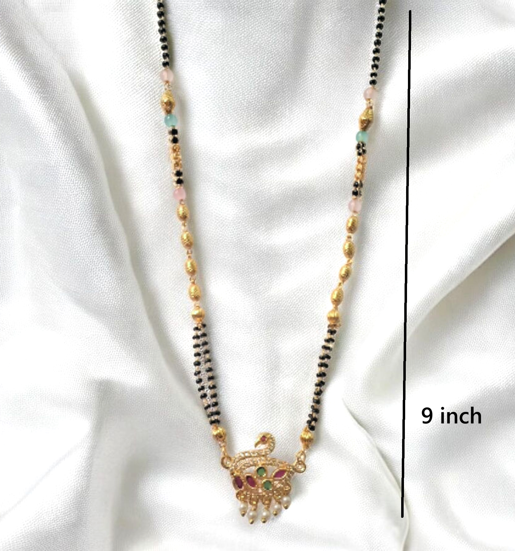 Paradise Dove Short Mangaslutra - designer mangalsutra for modern brides