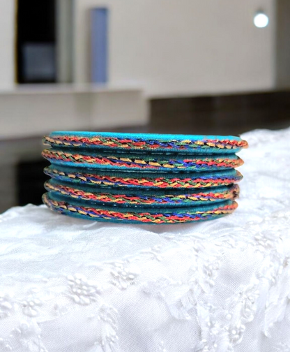 Rangeeli Neil silk thread bangle set