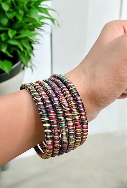 Rangeeli silk thread bangle set