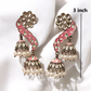 Reesha Pink Oxidised jhumka