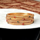 Reet gold plated bangle set