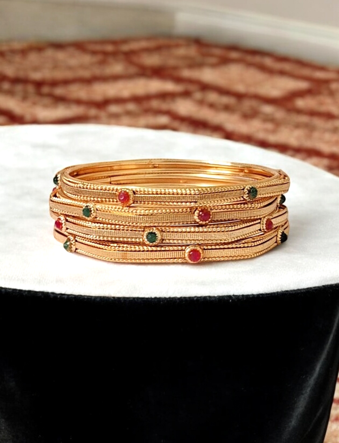 Reet gold plated bangle set