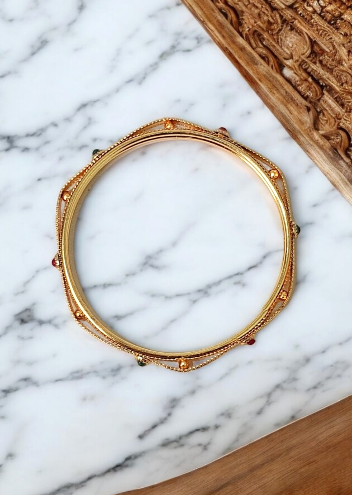 Reet gold plated bangle set