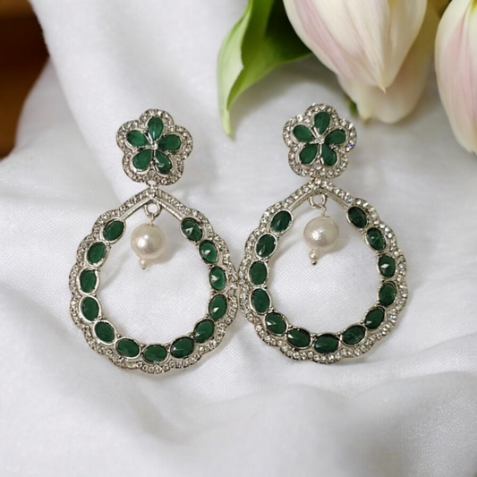 Rhea sunshine green earrings