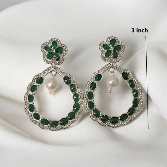 Rhea sunshine green earrings