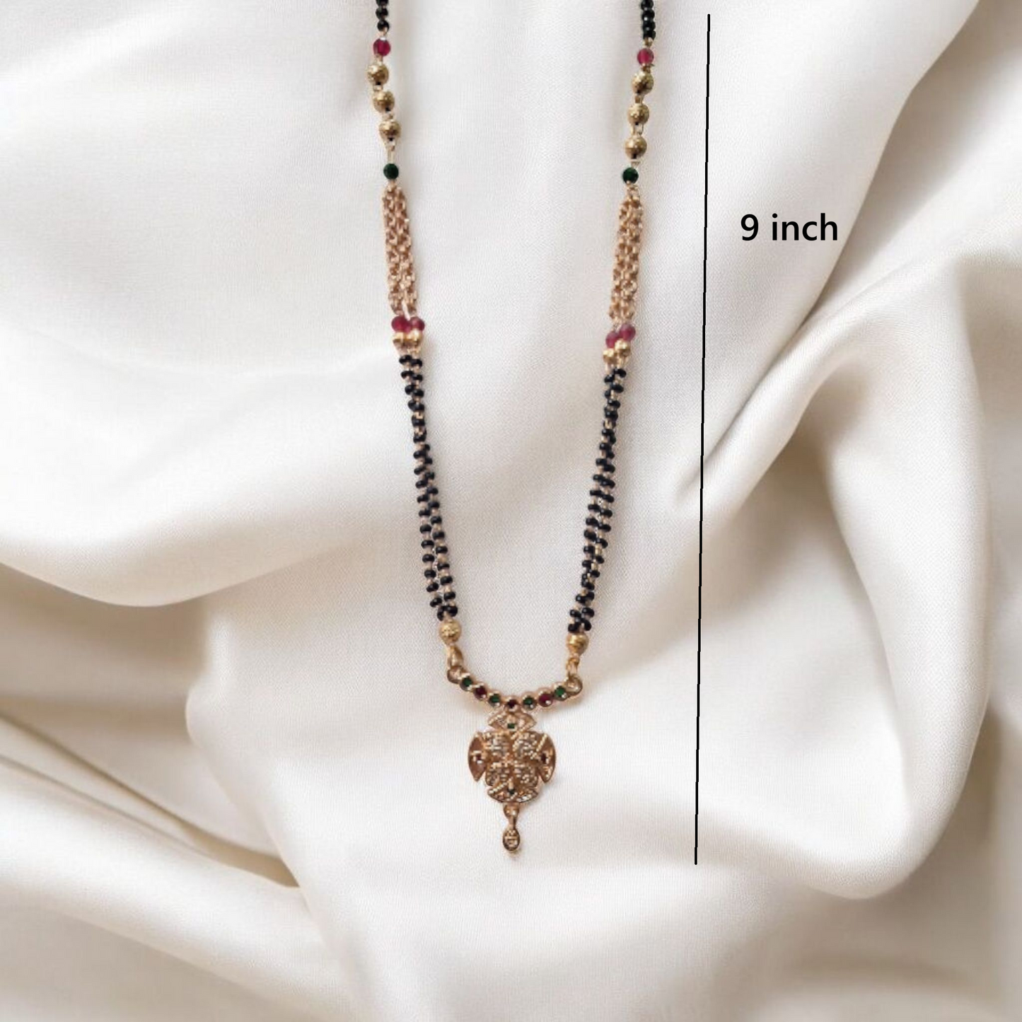 Roshni Regal Rose gold short mangalsutra - designer mangalsutra for modern brides