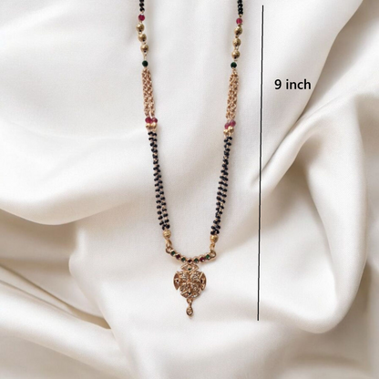 Roshni Regal Rose gold short mangalsutra - designer mangalsutra for modern brides