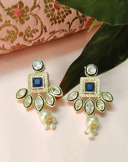 Stuti Dark Blue Royal Necklace Set