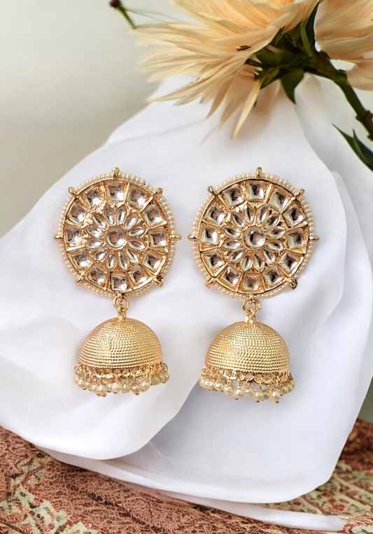 Tejasi gold plated jhumka