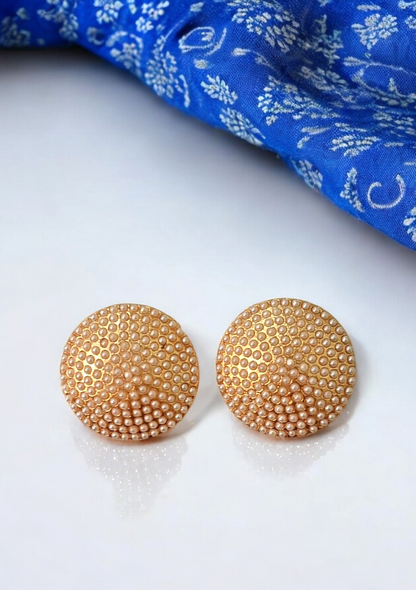 Veda gold plated traditional studs