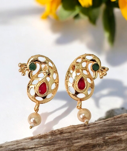 Vibrant Pavo short mangalsutra set